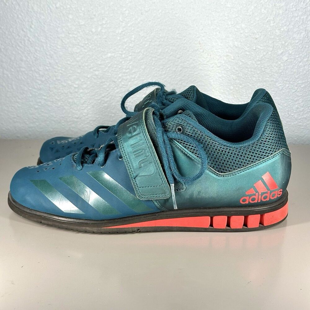 Adidas Powerlift 3.1 Shoes Mens Size 10.5 Blue Red Weightlifting Gym BA8014 - Picture 5 of 13